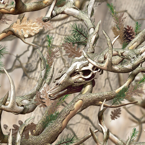 Camión calcomanía de vinilo Buck Skull camuflaje MATE Rocker envolvente camuflaje lateral 16"x21' A06 - Imagen 2 de 2