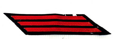 WW2 USN Petty Officer First Class Patch Embroidered & Service 3 Stripe - Picture 4 of 5