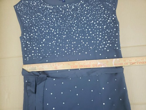 GAP GRAY SEQUIN SLEEVELESS COCKTAIL DRESS SIZE Small S - Picture 10 of 21