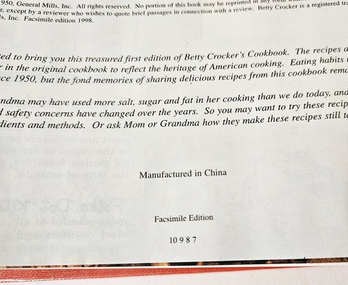 Betty Crocker's 1950’s Picture Cook Book Facsimile Edition 5 Ring Binder (1998) - Imagen 5 de 12