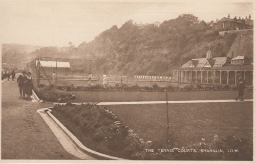 (au11) The Tennis Courts Shanklin Esplanade  - Isle of Wight Postcard - Picture 1 of 2