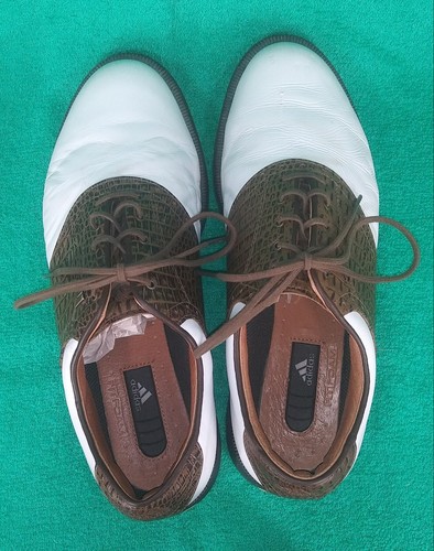 Adidas Schuhe Herren 9,5 Saddycomp Golf Stollen Turnschuhe Mehrfarbig Niedrig - Bild 8 von 12