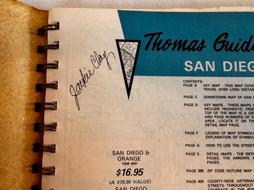 VINTAGE 1983 THOMAS GUIDE SAN DIEGO CALIFORNIA STREET MAP - Picture 3 of 6