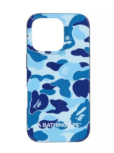 Authentic a bathing ape bape abc camo iPhone 16 pro case blue new - Photo 2 sur 5