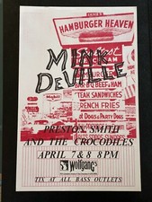 Mink Deville Preston Smith Crocodiles Wolfgang's San Francisco Original Poster