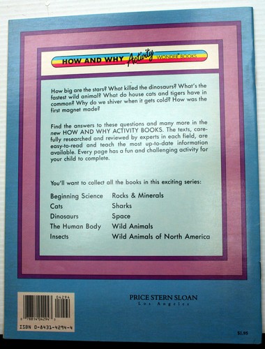 HOW AND WHY ACTIVITY WONDER BOOK OF INSECTS Q. L. Pearce Like New puzzles games - Picture 2 of 4