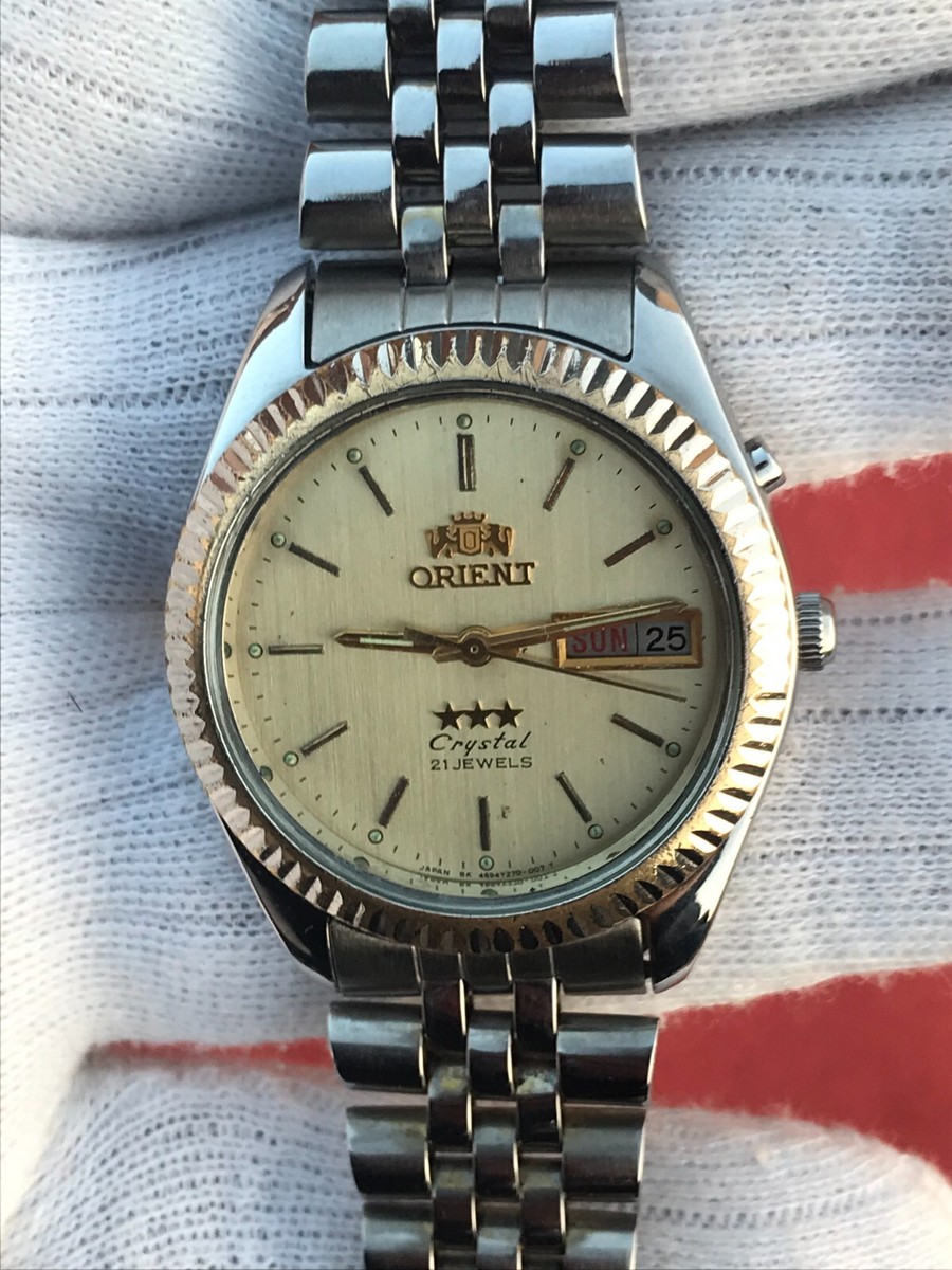 オリエント　メンズ　腕時計　自動巻き　Crystal 21 オリエント ORIENT SK Crystal 自動巻21JEWELS 防水
