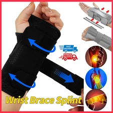 Wrist Support Brace Splint Sprain Carpal Tunnel Sport Adjustable Right Left Hand