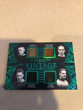 2022/23 LEAF ITG USED VINTAGE MEMORABILA VEZINA, TAYLOR, PATRICK, ADAMS #1/1 WOW
