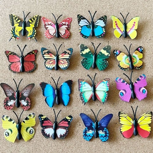 30Pcs Creative Colorful Butterflies Push Pins Photo Wall Decor - Picture 5 of 12