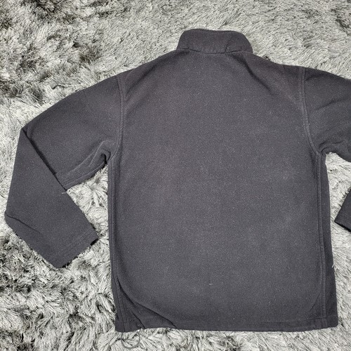 Sudadera polar New Balance para hombre pequeña negra con logotipo cuello falso 1/4 cremallera pulóver - Imagen 17 de 19