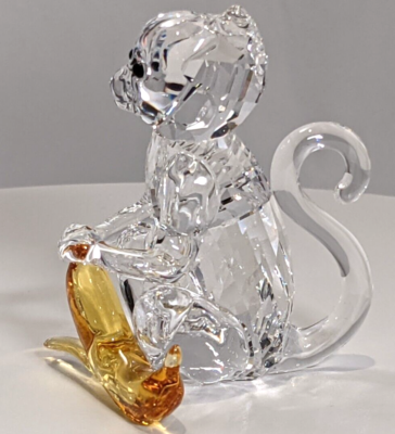 Swarovski MONKEY with BANANA Color Crystal Figurine 5524239