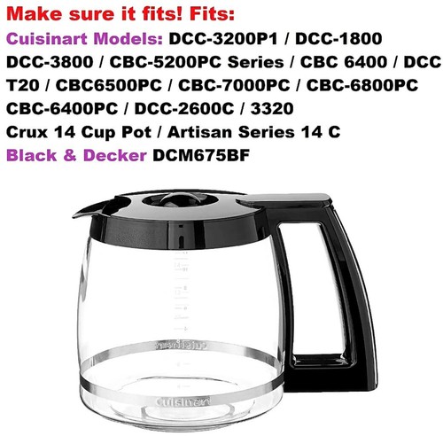 14 Cup Carafe For All Brands Listed Replacement - Picture 2 of 4