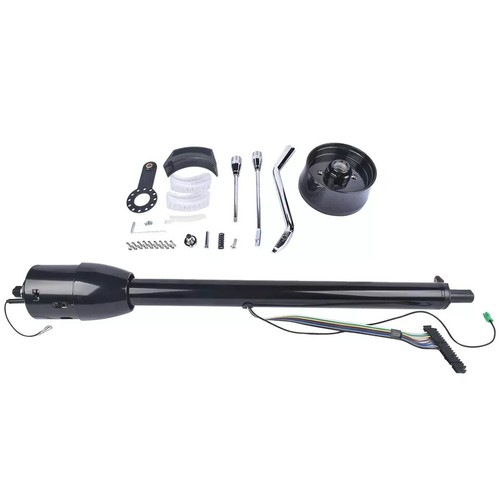 Street Hot Rod 32" Black Steering Column Shift Tilt Automatic w/ Adapter No Key - Picture 7 of 12
