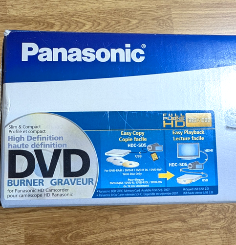 LIKE NEW! Panasonic VW-BN2 DVD Burner Original Box All Accessories+Manual TESTED - Picture 7 of 9