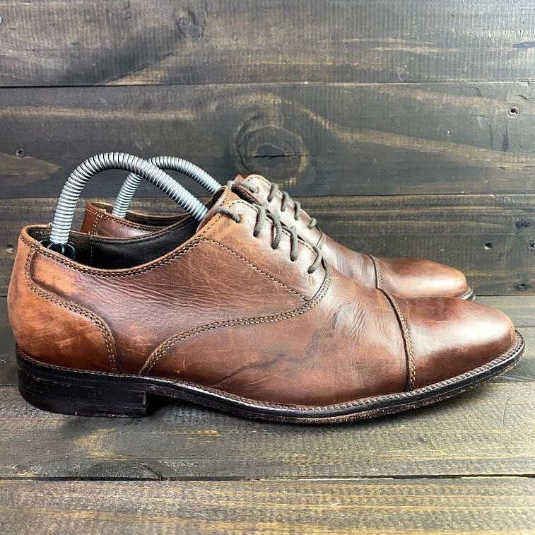 Cole Haan AIr Williams Cap Toe Oxford Size 8M British Tan Men Dress Shoe