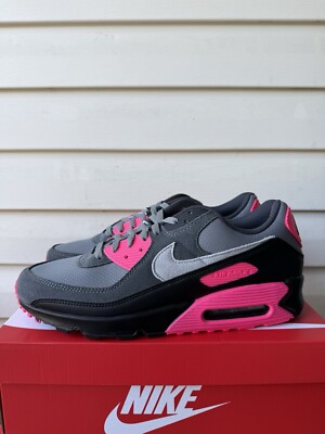 NEW Nike Air Max 90 Shoes Wolf Gray Hyper Pink DM0029-010