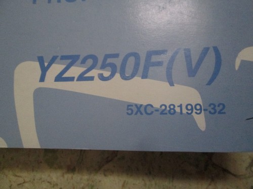 2006 YZ250F ( V ) Owner's service manual , 5XC-28199-32 - Foto 2 di 11