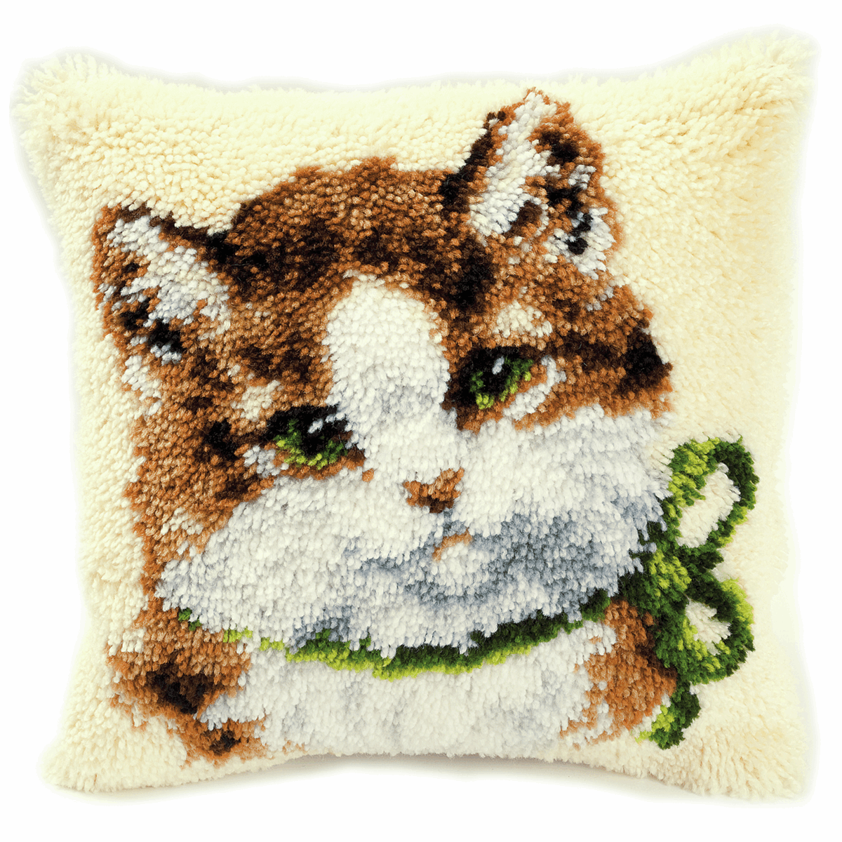 Vervaco Kitten Latch Hook Cushion, Multi-Colour - Image 2