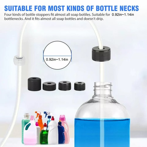 360°Sink Soap Dispenser Kitchen Stainless Steel Hand Liquid Pump Bottle Tube Kit - Picture 4 of 13
