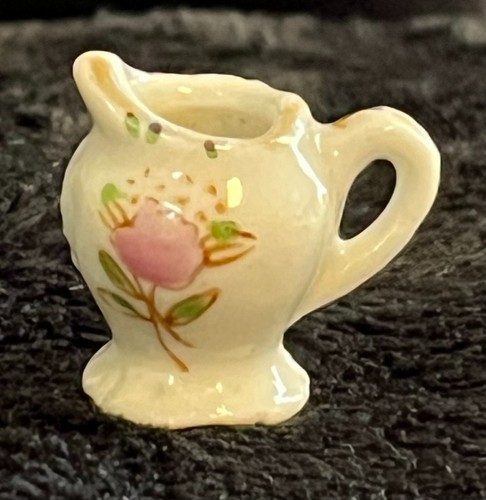 Vintage Porzellan Miniatur Sahne und Zuckerdose Set, Puppenstube - 234A1 - Bild 2 von 5