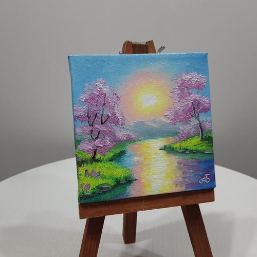 Ukrainian Artist Landscape Original Oil Painting Wall Art Home Decor Gift Spring - Picture 21 of 24