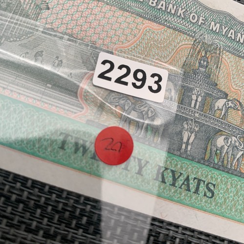 Chinze Bust - MYANMAR 20 Kyats Banknote Burma World Paper Money Currency - Picture 4 of 4
