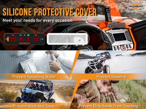 Slim 4 RGB Gang Switch Panel ON-Off LED Switch Pod for Cars Trucks Boats ATV UTV - Picture 8 of 12