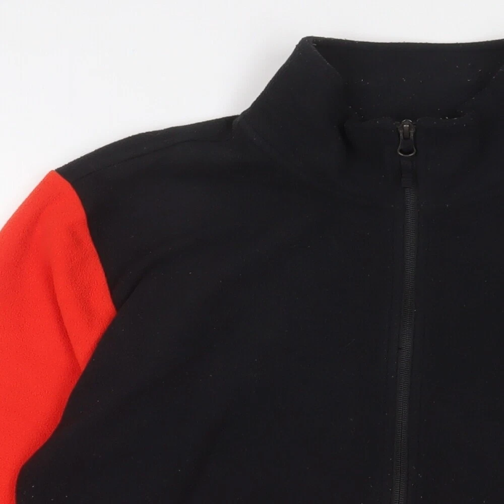 north-face zip logo embroidered jacket