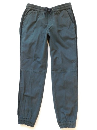 American Rag Herren grau khaki schmale Jogginghose schwarz Seitenstreifen Größe S 28 29 30 - Bild 2 von 4