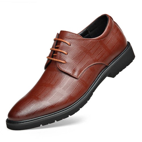 Scarpe uomo vera pelle taglie forti scarpe basse business con filo da cucire - Foto 50 di 83