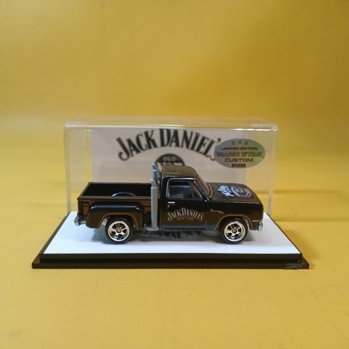 Hot Wheels 1978 DODGE LIL' RED TRUCK nero personalizzato JACK DANIELS M/M VERI PILOTI - Foto 9 di 15
