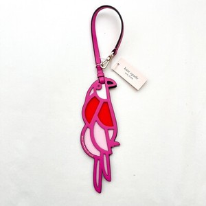 Kate Spade Leather Solid Cut out Parrot Purse Charm Fob WORU0327