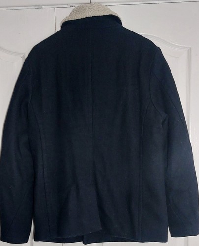 Chaqueta chaquetón SUPERDRY azul marino para hombre negra The Rookie cuello sherpa talla XL - Imagen 9 de 9