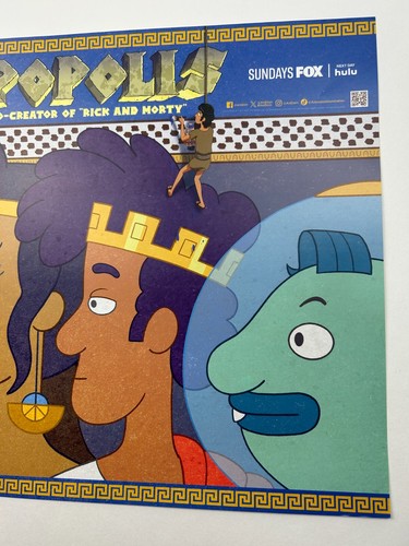 Krapopolis 18 x 12 Poster 2023 NYCC Fox Animation hulu Richard Ayoade Matt Berry - Picture 3 of 5