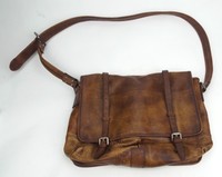 Real Genuine Leather Side Bag Light Brown (cp18) Real Genuine Leather Side Bag Light Brown (cp18)