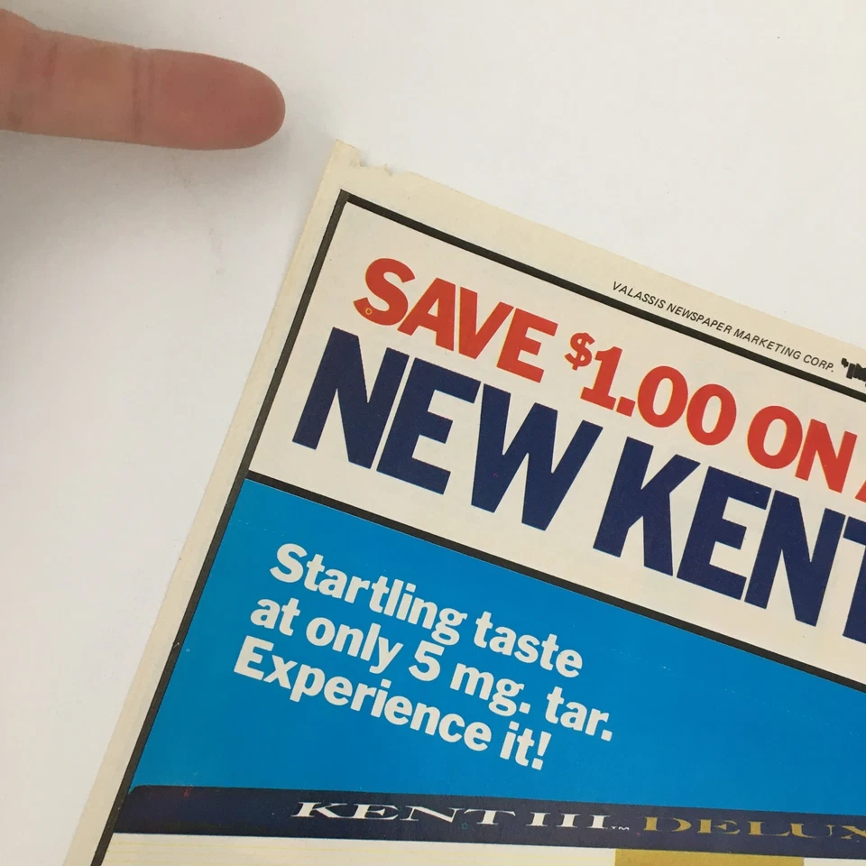Kent III Deluxe 100s 1979 anuncio circular Foto 3 de 3