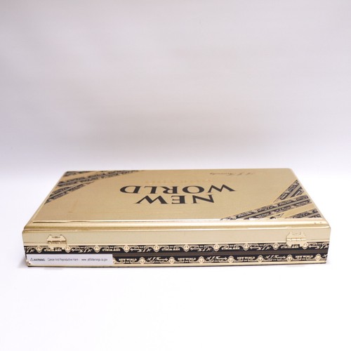 Caja de cigarros de madera vacía New World Gorditos Dorado 12,25" x 6,5" x 2" - Imagen 6 de 10