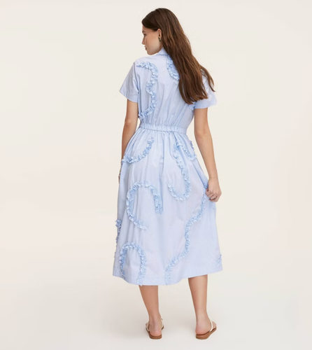 Kate Spade NY Target Women's Ribbon Short Sleeve Midi Shirtdress Medium - Picture 2 of 2