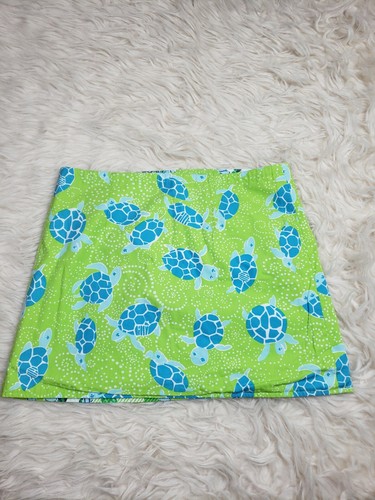 Lilly Pulitzer Womens Size 4 Reversible Wrap Skirt Cotton Nautical Green Crabs P - Picture 5 of 8