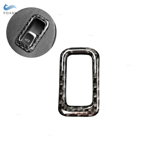 Interior Real Carbon Fiber Trunk Switch Panel Cover Trim for Audi Q5 2009-2017 - Imagen 3 de 3