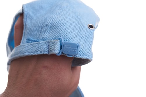 Lacoste Vintage 5 Panel Cap Hat Size 4 Sky Blue Color Rare Mens Hat - Picture 14 of 14