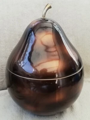 Rare Seau BAC à Glaçons glace poire années 70 vintage cuivre anodisé Australia - Photo 1/4