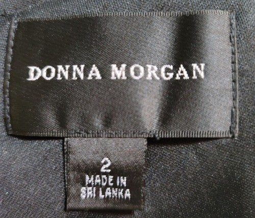 Donna Morgan Women's Stretch Velvet Sequin Mock Neck Mini Dress,Size 2 - Picture 7 of 7