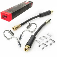 2x Bremsschlauch Leitung Bremse +Haltefeder hinten für Seat Altea Leon Toledo