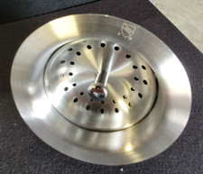 Stainless Steel 3-1/2" Basket Strainer with Drain Assembly, lightly brushed 3C