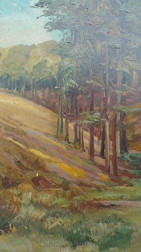 Impressionism / Path through hilly landscape / Oil painting dated 1936 - Picture 5 of 10