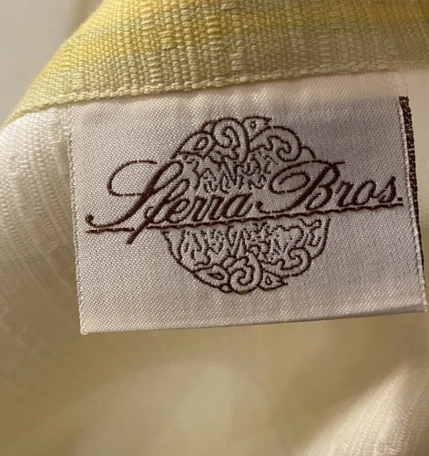 Sferra Bros. Yellow/Green Floral Egyptian Cotton Tablecloth 98” x 105” Italy - Picture 7 of 11