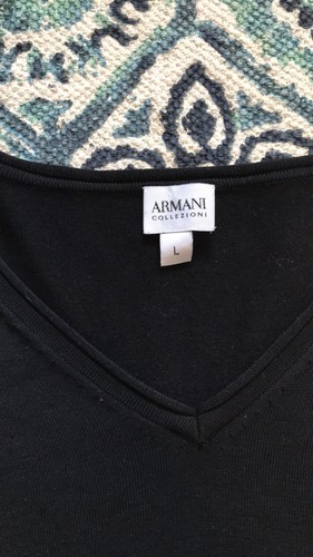 Collectables cuello L Msrp Armani 1250 V Euc para en con Suéter hombre de R8x6ZZ