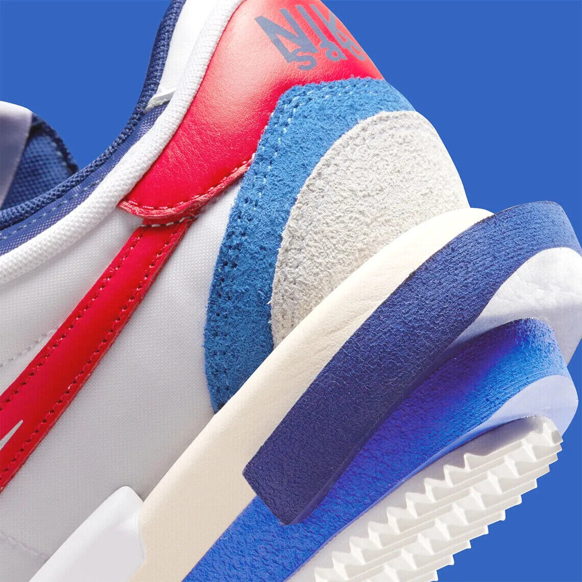 ✅🔥Nike Zoom Cortez SP x Sacai White University Red/Blue- IN HAND- Men's Size 12